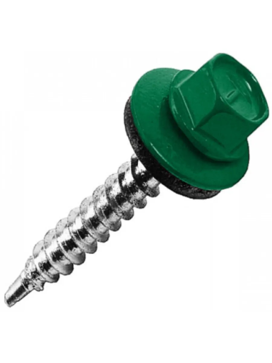 Саморезы ш/г 6002 зеленый 4,8х19 (упаковка 800шт.) POWER FASTEN