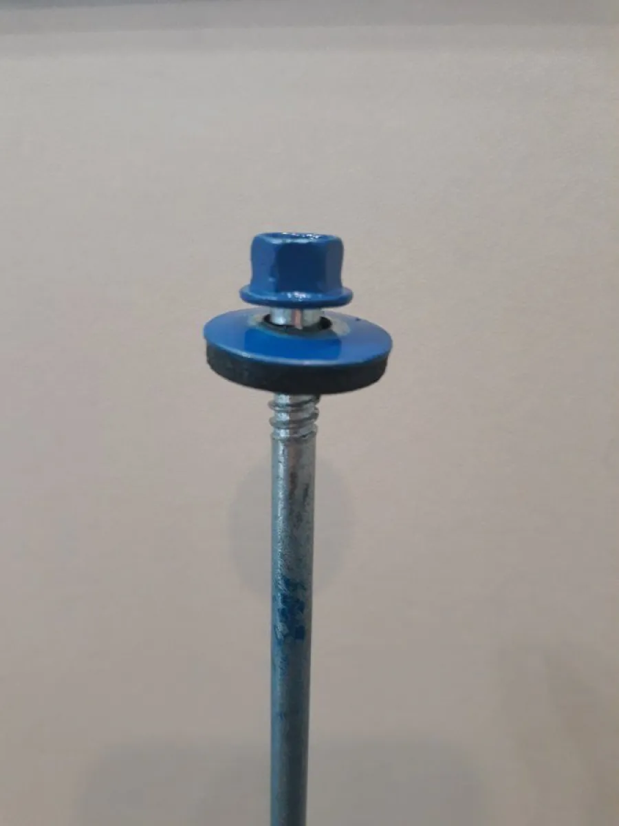 Саморезы для сэндвич-панелей RAL 5005 6,3x160 (упаковка 50шт.) POWER FASTEN